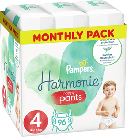 Подгузники Pampers Harmonie Pants, 4 размер, 9 - 15 кг, 96 шт.