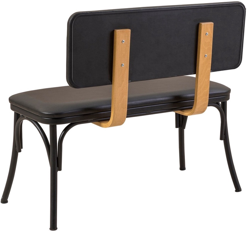 Ēdamistabas komplekts Kalune Design OLV-SA-TK19, melns/koka