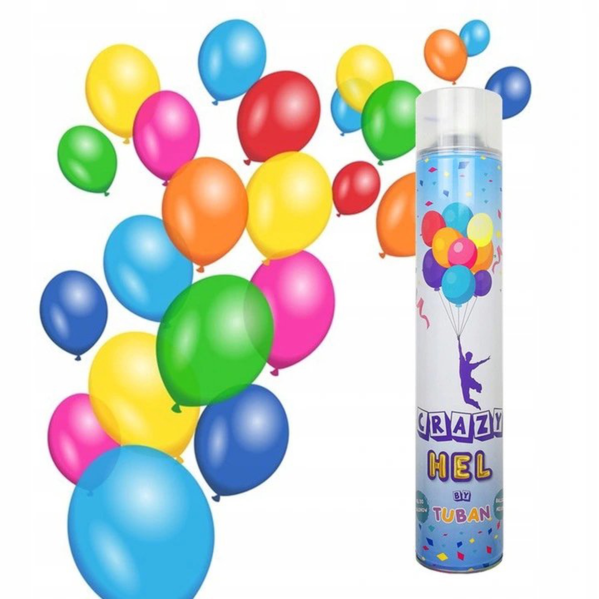 Гелий газ для воздушных шаров Tuban Crazy Helium, прозрачный - Ksenukai.lv