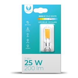 Лампочка Forever Light LED, G9, холодный белый, G9, 2 Вт, 200 лм