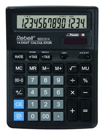 Калькулятор настольные Rebell SDC514, черный