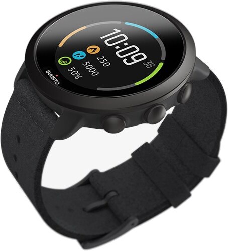 Viedais pulkstenis Suunto 3 All Black, melna