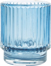 Svečturis T-Light Plisa THK-078358, stikls, Ø 7 cm, 8 cm, zila