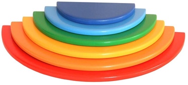 Attīstošās rotaļlietas Wood&Joy Waldorf Rainbow Semicircle 109TRS1116, daudzkrāsaina