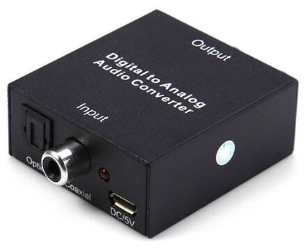 Adapter Extra Digital Digital to Analog Audio Converter Coax Female, 2 x RCA female, must