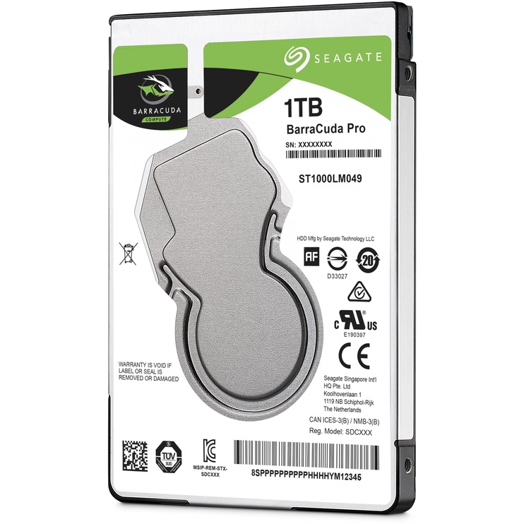 Kietasis diskas (HDD) Seagate Barracuda Pro ST1000LM049, 2.5", 1 TB