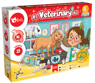 Žaislinis daktaro rinkinys SCIENCE4YOU #1 Veterinary Kit 80003115ML, įvairių spalvų