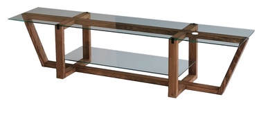 TV galds Kalune Design Amalfi, valriekstu, 158 cm x 35 cm x 35 cm