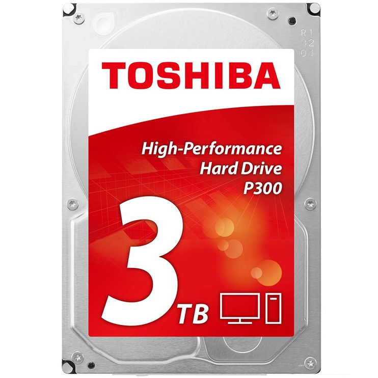 Kietasis diskas (HDD) Toshiba P300 HDWD130EZSTA, 3.5", 3 TB