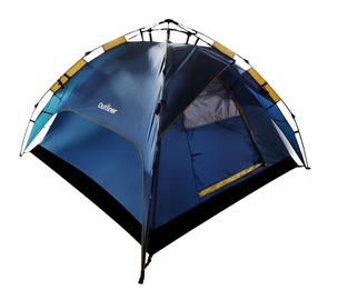 Trīsvietīga telts Outliner RD-AT03-3, zila/zaļa