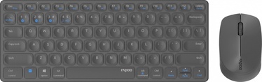 Комплект клавиатуры и мыши Rapoo 9600M EN, черный, беспроводная
