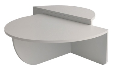 Kohvilaud Kalune Design Podium, valge, 30 cm x 90 cm x 35 - 60 cm