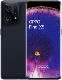 Mobiiltelefon OPPO Find X5, must, 8GB/256GB