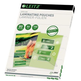 Laminēšanas plēve Leitz iLAM, 80 μm x 303 mm x 216 mm, 100 gab.