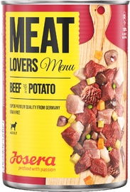 Влажный корм для собак Josera Meat Lovers Menu Beef & Potatoe, говядина, 0.4 кг