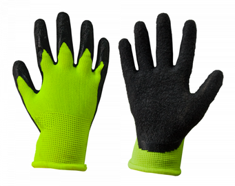 Рабочие перчатки перчатки Bradas Lemon, детские, полиэстер/латекс, желтый, 6, 6 шт.