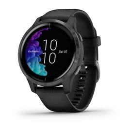 Viedais pulkstenis Garmin Venu Black Slate Grey, melna/pelēka