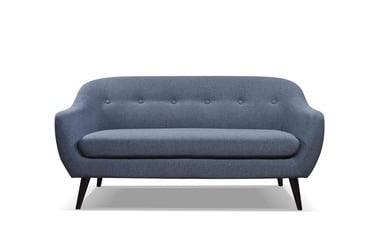 3-vietīgs dīvāns Domoletti Akola, pelēka, 169.5 x 83 cm x 83 cm