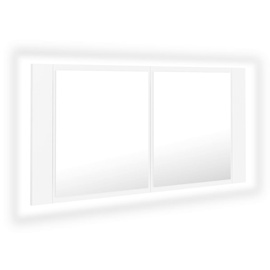 Шкаф для ванной VLX, белый, 12 x 90 см x 45 см