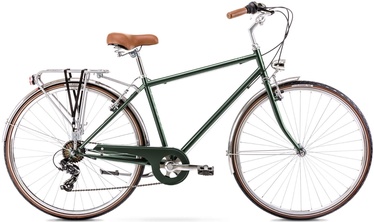 Велосипед городской Romet Vintage Eco M, 28 ″, 18" рама, темно-зеленый