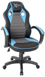 Игровое кресло Kalune Design XFly 928STX1107, 65 x 66 x 121 см, синий/черный