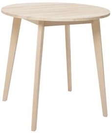 Pusdienu galds Keita, koka, 80 cm x 80 cm x 76 cm