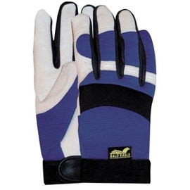 Перчатки перчатки M-Safe, кожа, синий/белый/черный, 9, 2 шт.