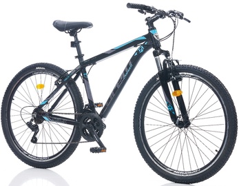 Велосипед горный Corelli Felix 3.3, 29 ″, 20" (49.53 cm) рама, черный/серый/бирюзовый