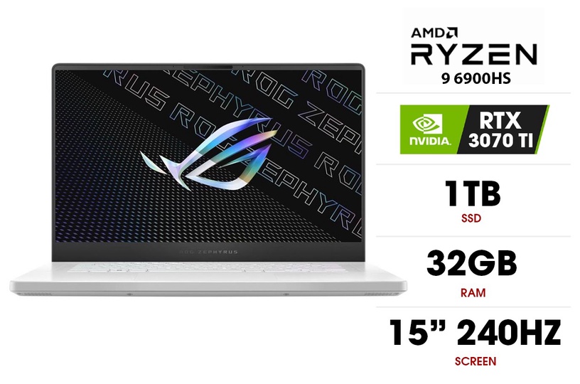 Sülearvuti ASUS ROG Zephyrus G15 GA503RW-LN048W 90NR0821-M00270, AMD Ryzen 9 6900HS, 32 GB, 1 TB, 15.6 "