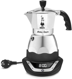 Perkolators Bialetti Moka Timer, 0.3 l, sudraba