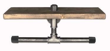Riiul Kalune Design Boru, 120 mm x 120 mm x 400 mm, must/pähklipuu
