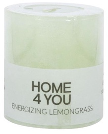 Свеча Home4you Scented Candle Energizing Lemongrass ароматическая, 30 час