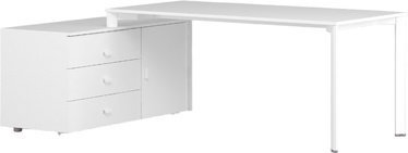Galds Kalune Design PUZ-PKC-A001272, balta/pelēka
