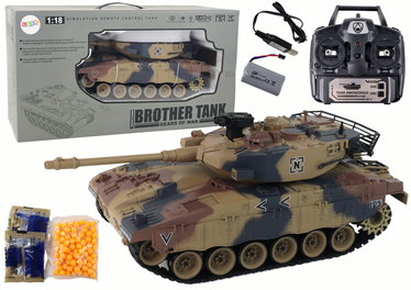 RC tankas Lean Toys 16278, 44 cm, 1:18, universali