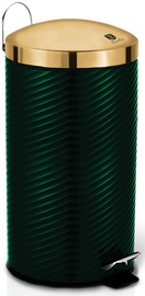 Мусорное ведро Berlinger Haus Metallic Line Burgundy Edition BH-6441, золотой/темно-зеленый, 20 л