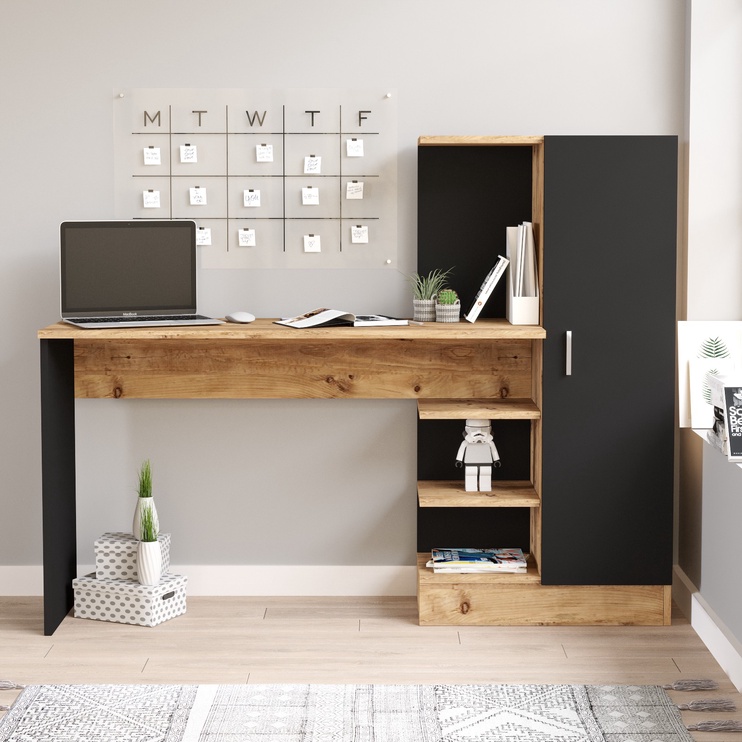 Galds Kalune Design CT2 AB, melna/priežu