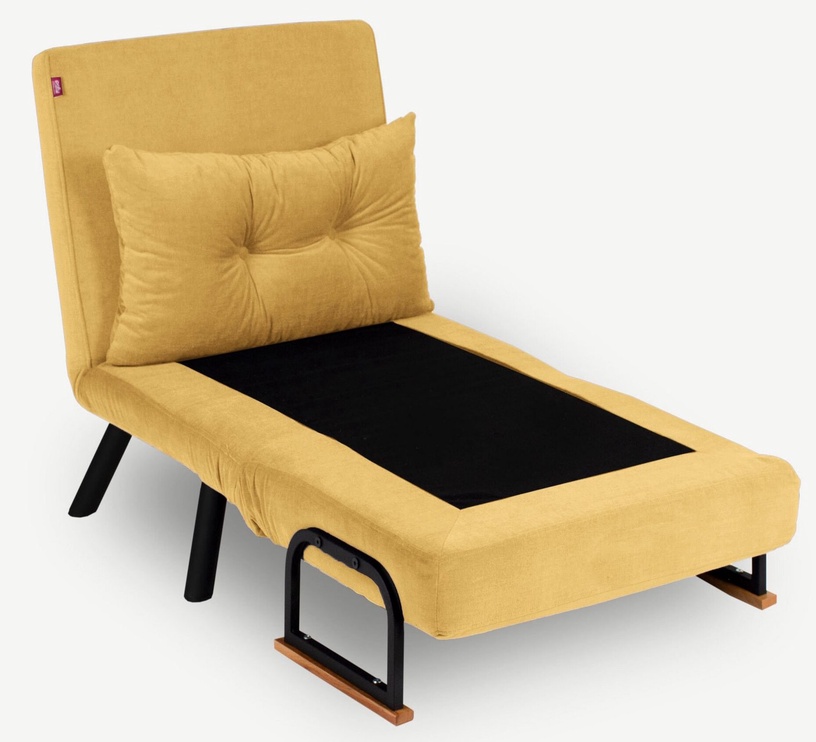 Grīdas dīvāngultas Hanah Home Sando 1-Seat, dzeltena, 78 x 60 x 78 cm
