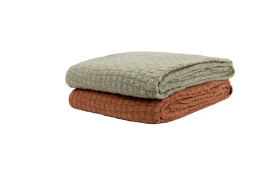 Tekk Domoletti Waffle YF221011-green, roheline, 138 cm x 158 cm