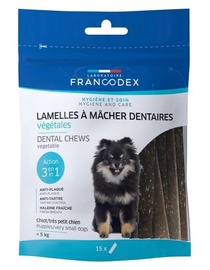 Gardums suņiem Francodex Dental Mini, 15 gab.