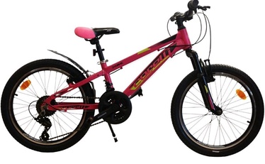 Велосипед Corelli Dynamic 24491, детские, черный/розовый, 20″ (поврежденная упаковка)