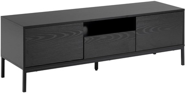 ТВ стол Actona Seaford, черный, 1400 мм x 400 мм x 450 мм