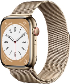 Умные часы Apple Watch Series 8 GPS + Cellular 45mm Stainless Steel, золотой
