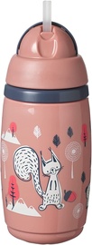Vaikiška gertuvė Tommee Tippee Insulated Straw Cup Superstar, 266 ml, 1 m., plastikas, rožinė