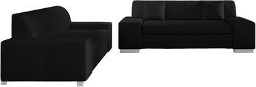Комплект мягкой мебели Porto 2 + 3 Soft 11, комнатные, черный