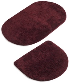 Vannitoamattide komplekt Foutastic Colors of Oval 359CHL2194, bordoo, 1000 mm x 600 mm