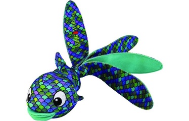 Rotaļlieta sunim Kong Wubba Finz Fish 519807, 34 cm, zila/zaļa, L