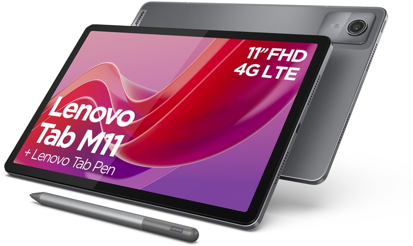 Tahvelarvuti Lenovo Tab M11 ZADB0034SE, 11", 4GB/128GB, 4G, hall