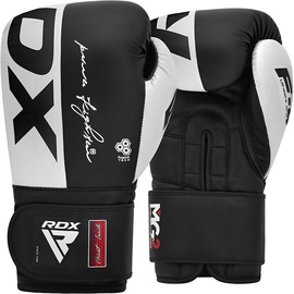 Боксерские перчатки RDX F4 BGR-F4B-16OZ, белый/черный, 16 oz