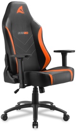 Игровое кресло Sharkoon Skiller SGS20, 50.5 x 55 x 120 - 130 см, черный/oранжевый