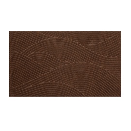 Придверный коврик Domoletti VCW3584-BROWN, коричневый, 45 см x 75 см x 0.5 см